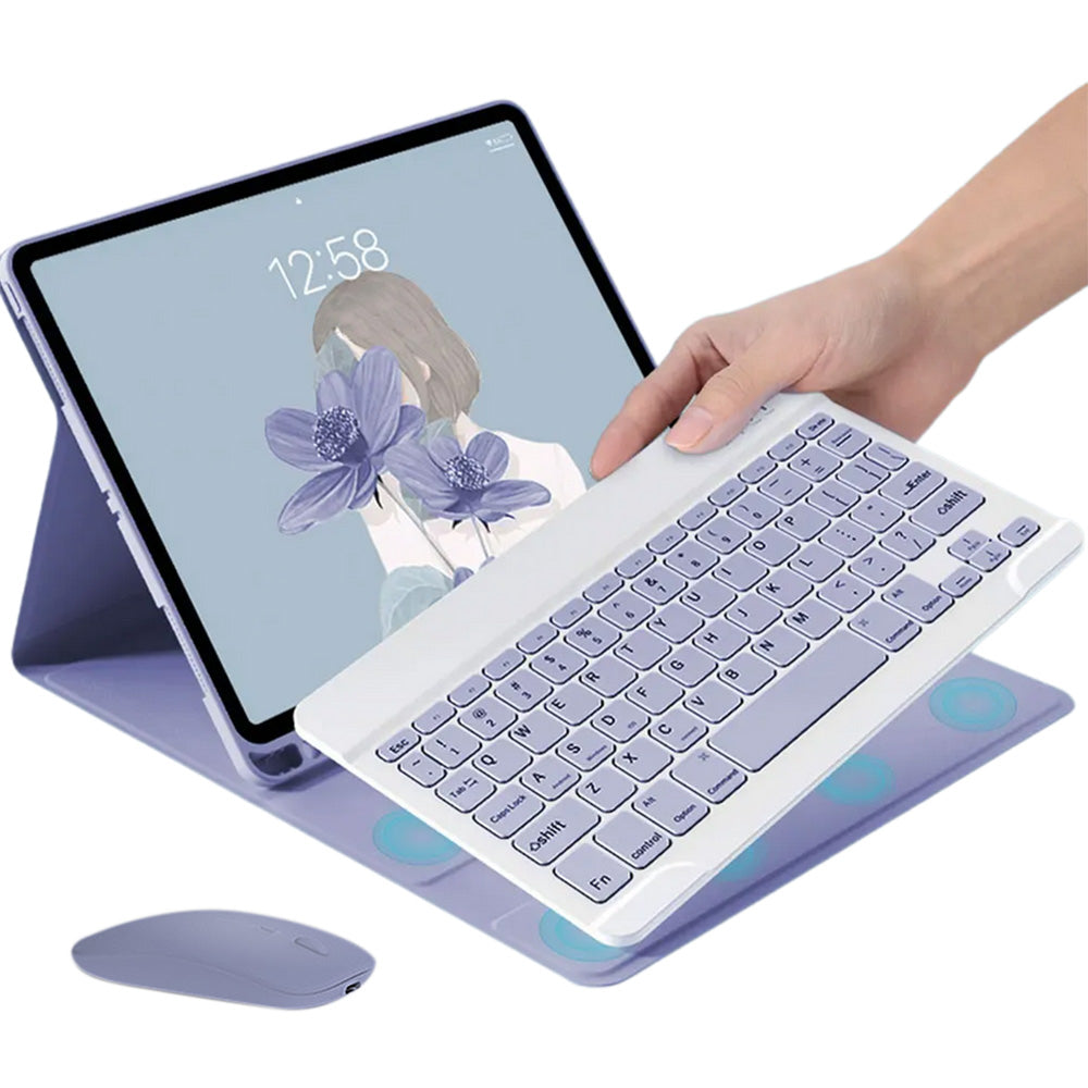 Bluetooth Keyboard Case with Mouse for iPad 11th 2025 and 10th Gen 10.9 Inch
