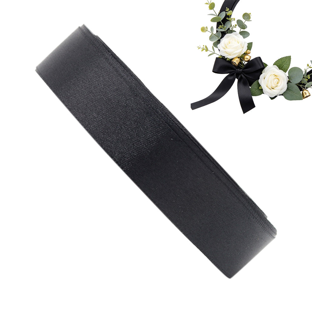 22m Double Sided Polyester Satin Ribbon for Christmas Gift Wrapping