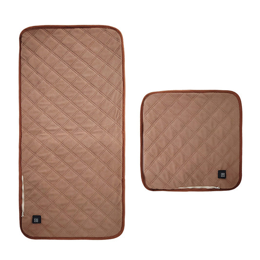 USB Heated Seat Chair Cushion Seat Cushion With 3 Heating Modes-Coffee