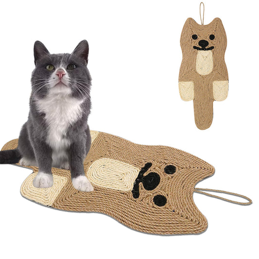 Wall Cat Scratcher Mat Sisal Cat Scratching Pad for Indoor Cats Kitten