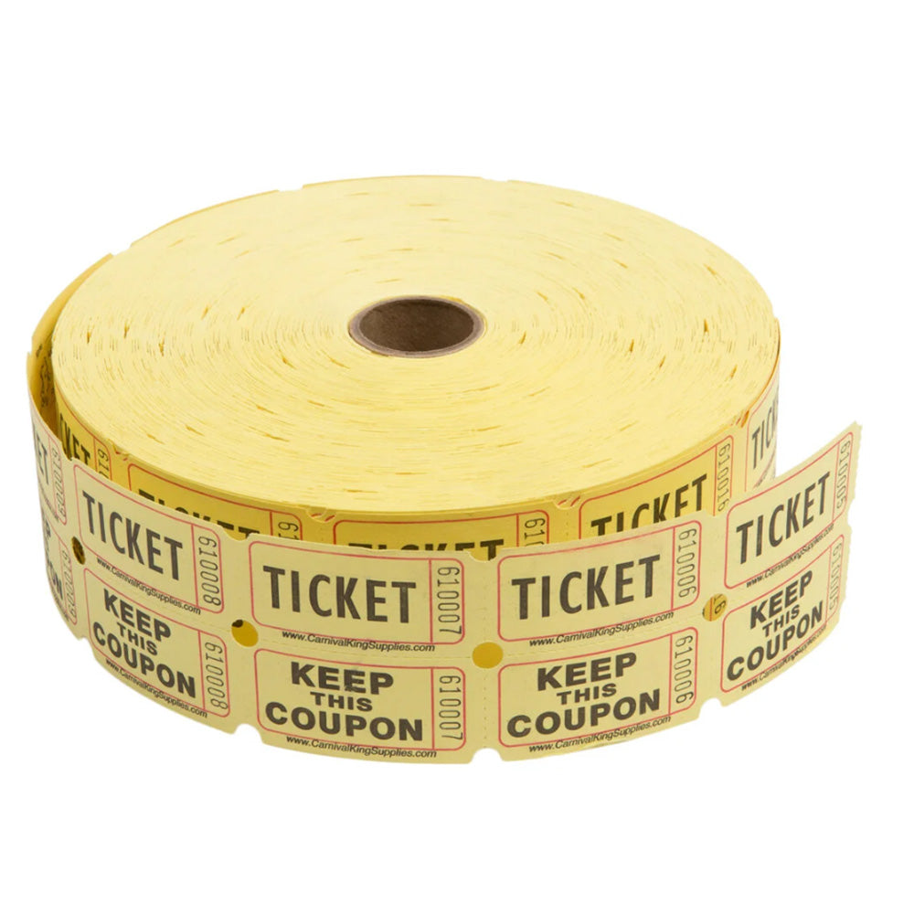 1000Pcs Raffle Tickets Ticket for Events Entry Class Reward Fundraiser Prizes