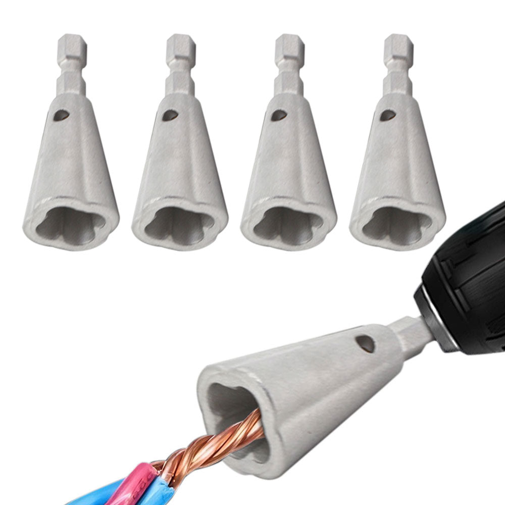 4Pcs Wire Twister Tool for Drill Stripping Electricians Tools for Electrical Power