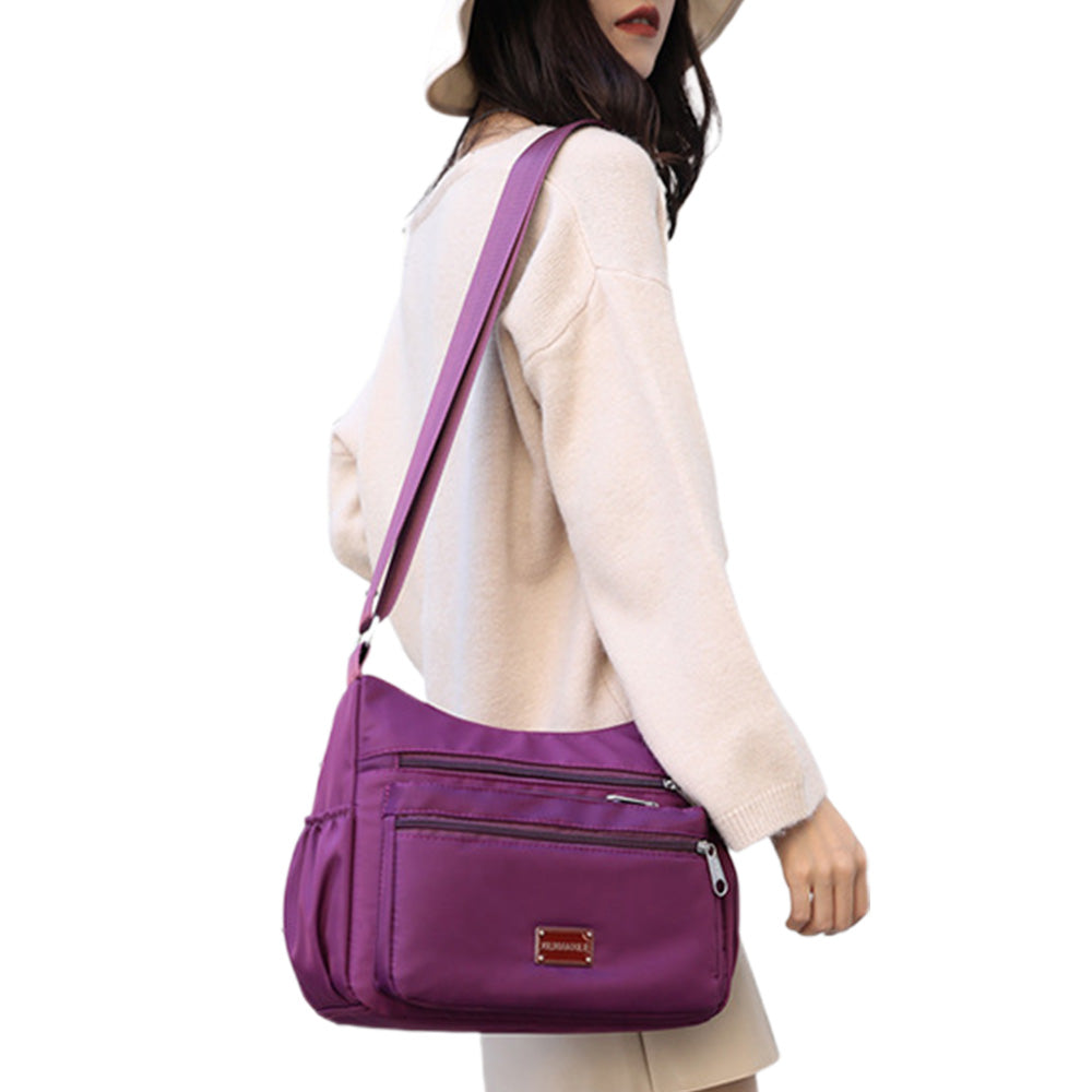 Women Shoulder Handbag Roomy Multiple Pockets Bag Ladies Crossbody Purse