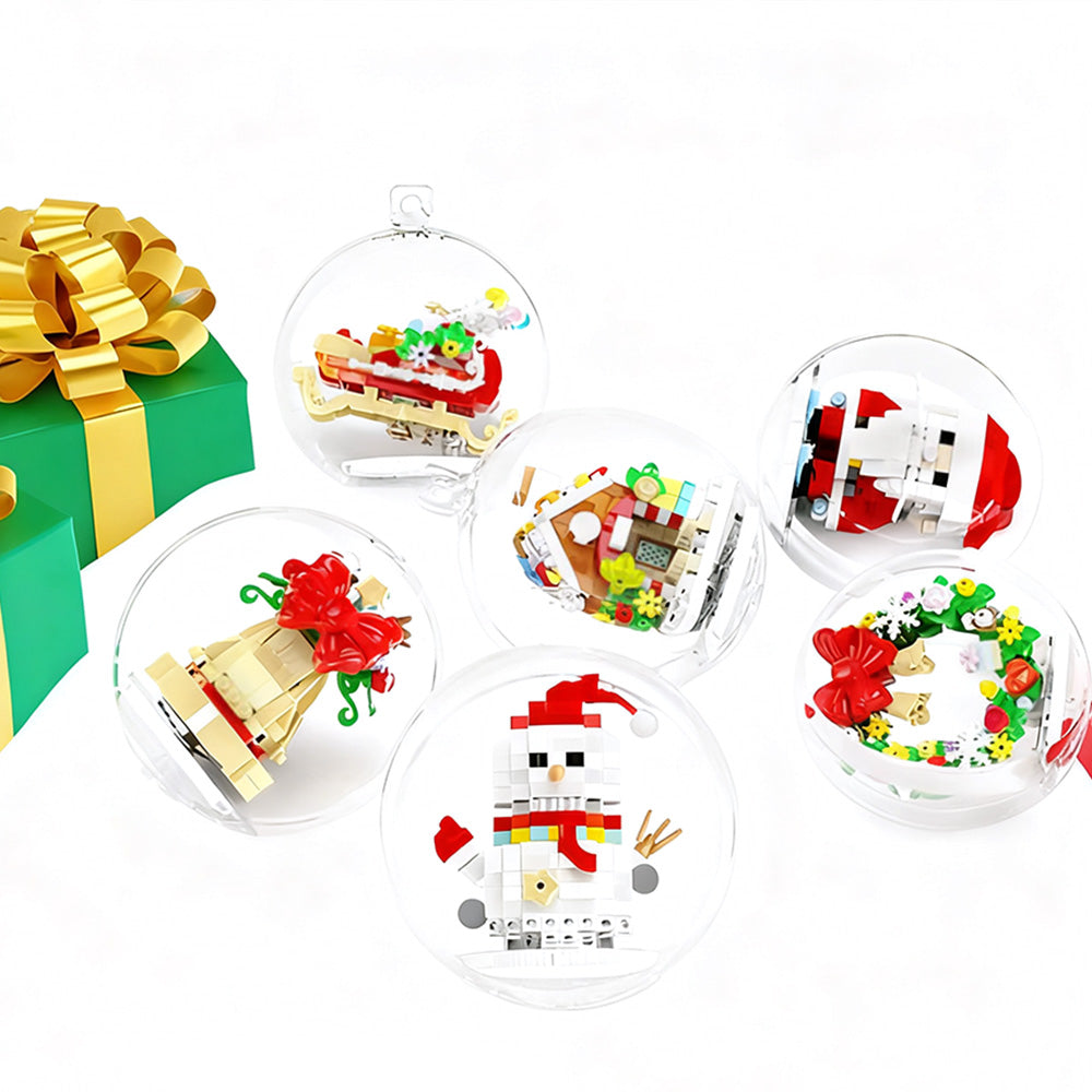 Christmas Tree Ornaments Building Blocks Christmas Santa Nutcracker Xmas Ornament