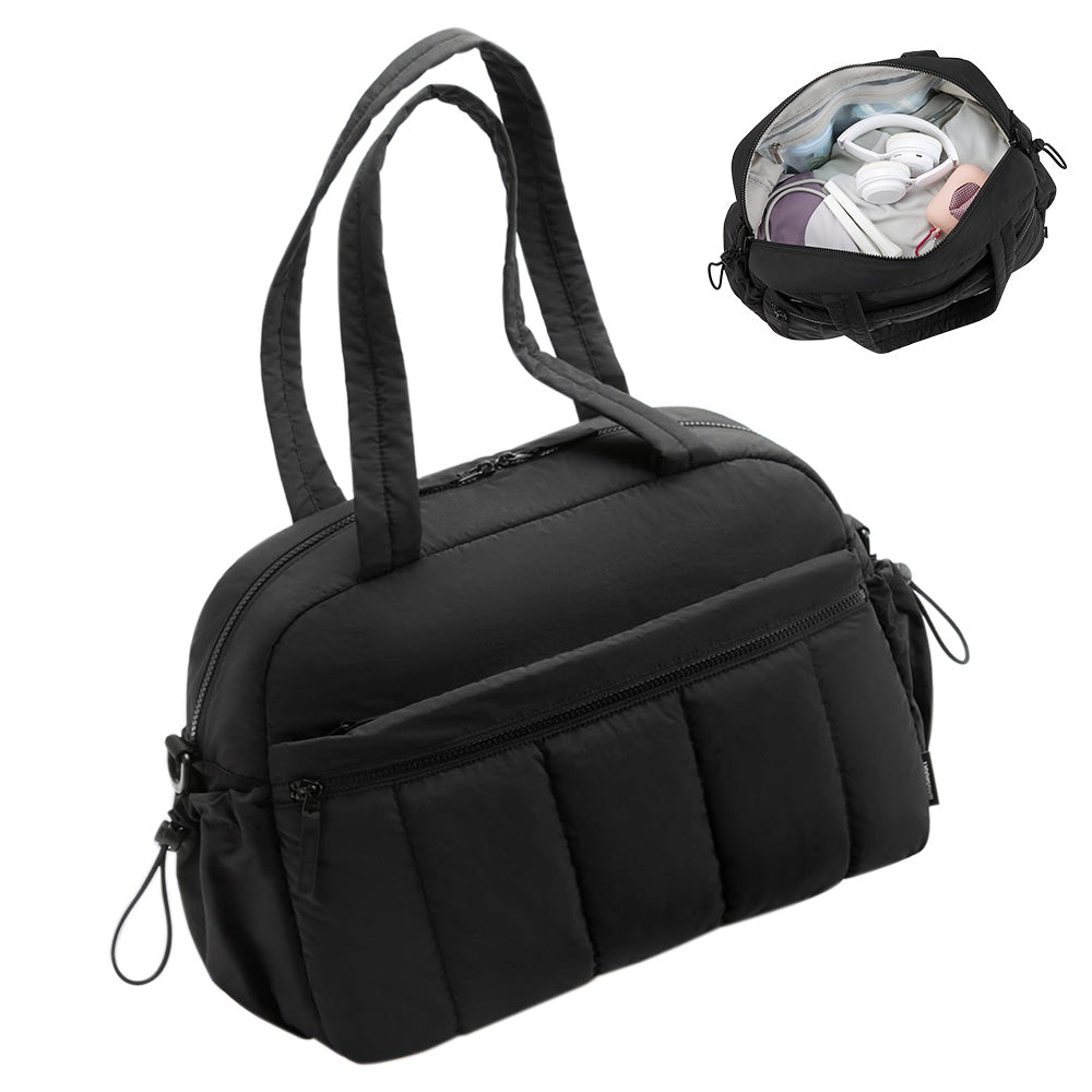 Womens Travel Gym Duffle Bag with Wet Pocket Carry-On Weekender