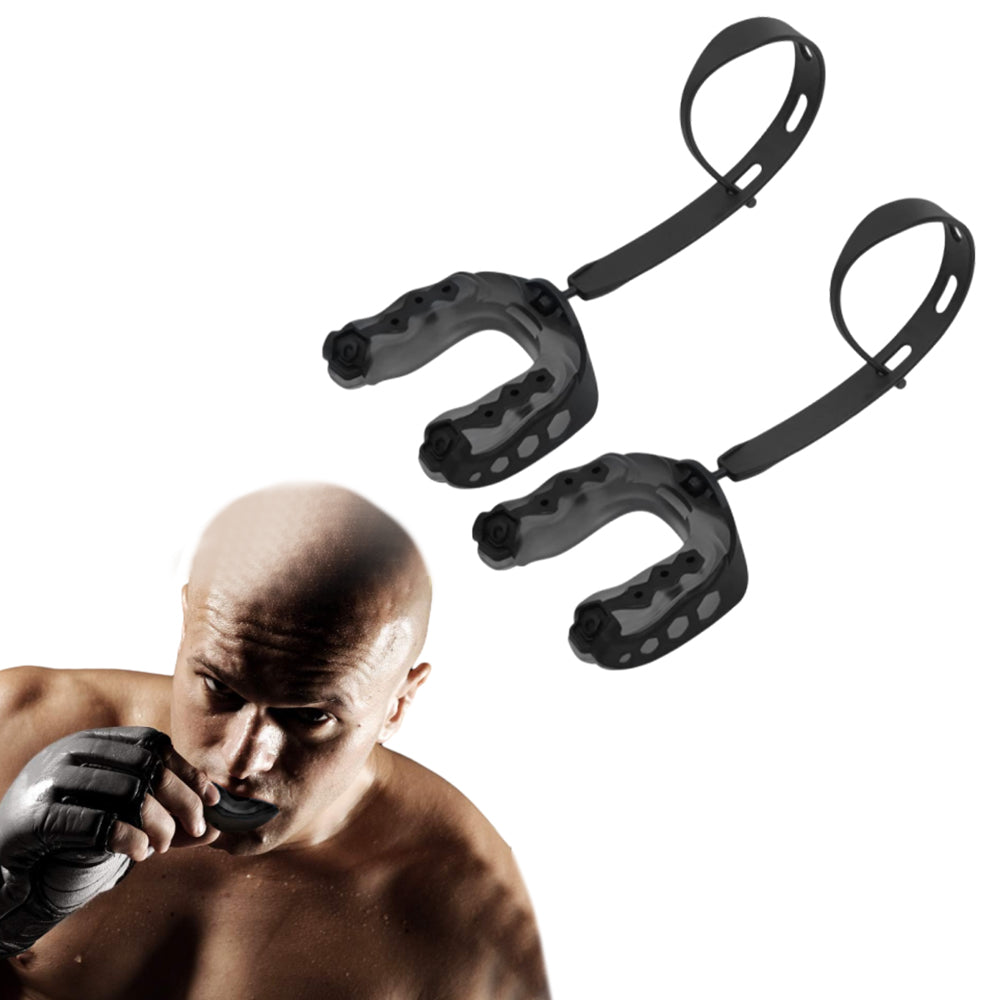 2Pcs EVA Sports Mouth Guards Teeth with Strap