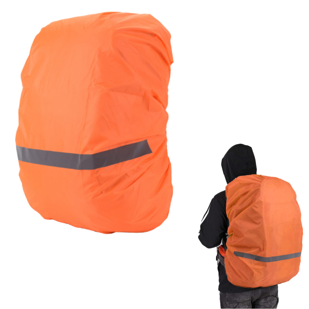 Water-Resistant Outdoor Backpack Rain Cover with Reflective Strip
