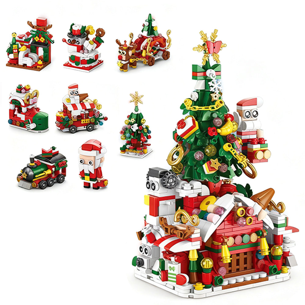 Christmas Tree Ornaments Building Blocks Christmas Santa Nutcracker Xmas Ornament