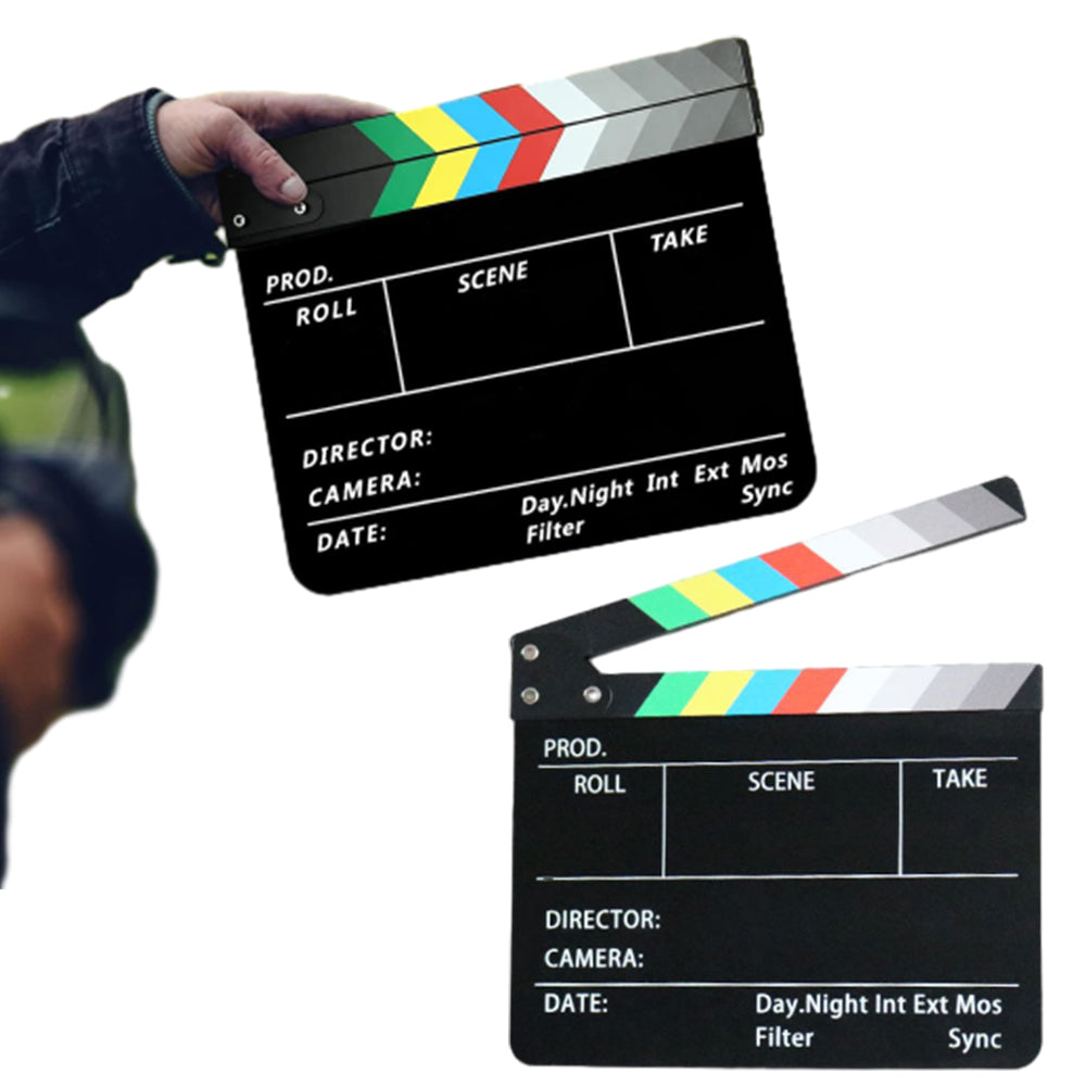 2Pcs TV Movie Action Scene Clapper Board