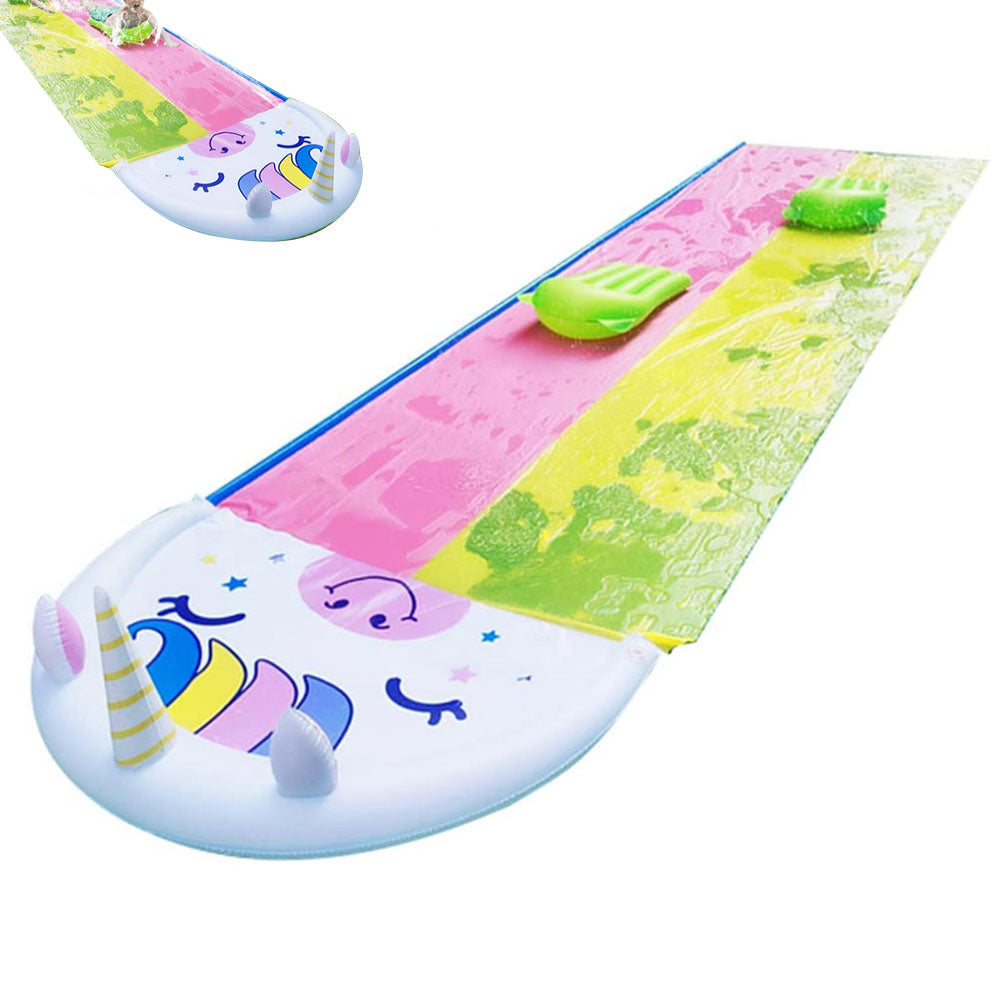 Water Slides and 2 Bodyboards Lawn Water Slide Summer Slip Waterslides