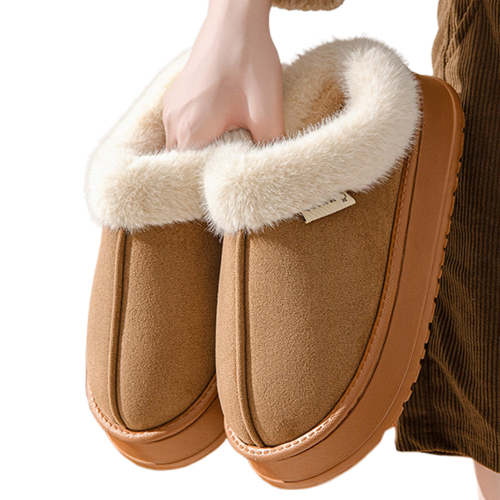 Winter Warm Slipper Indoor Slip On Shoes with Anti-Slip EVA Sole for Men and Women