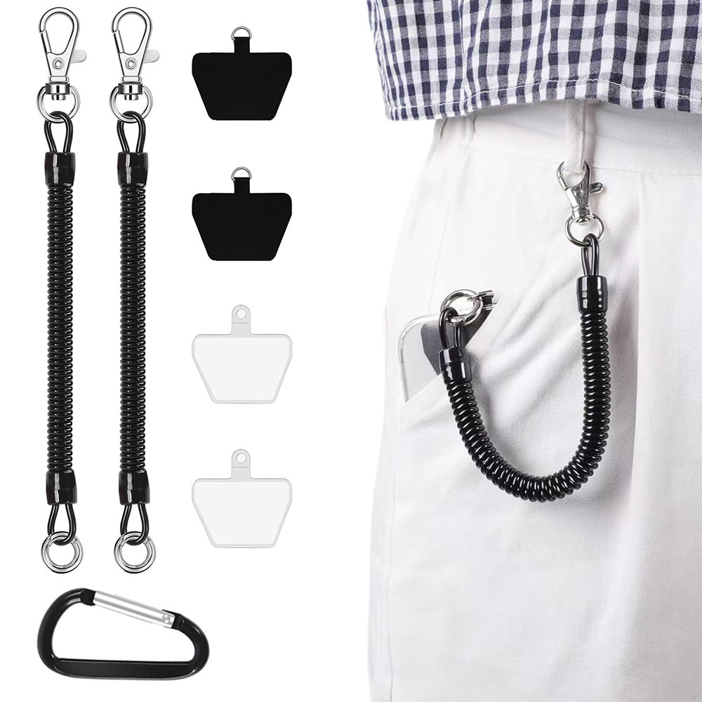 Retractable Phone Lanyard Anti Loss Strap with Mount Patch Set