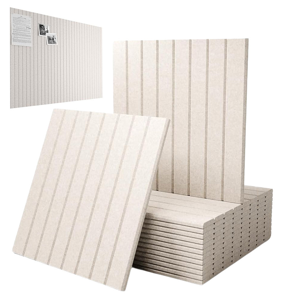 12Pcs Large Cork Bulletin Board for Walls Felt Boards Office Classroom Pin Board