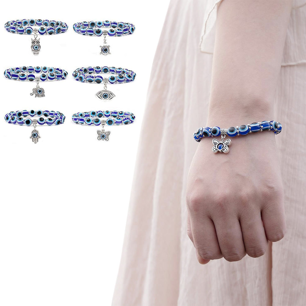 Turkish Evil Eye Bracelet Hamsa Hand Greek Mati Bangle Jewellery