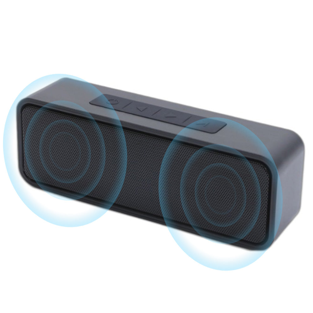 Bluetooth Speaker with Stereo Sound Portable Wireless IPX5 Water Resistant Speaker