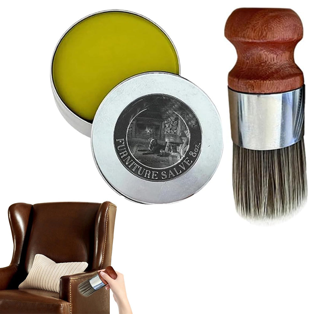 Leather Care Cream Leather Salve for Furniture Repair Tool with Brush
