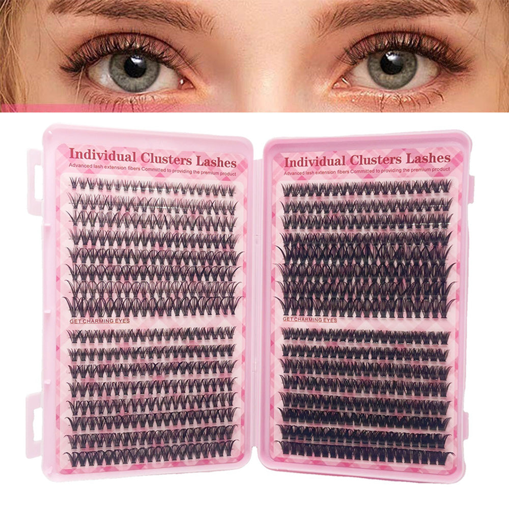 640Pcs Eyelashes Eye Lashes Natural Long Makeup False Eyelashes