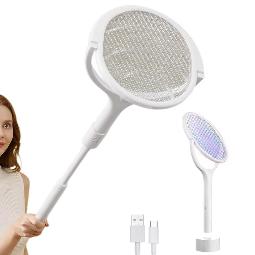 Fly Swatter Bug Electric Swatter Rotating Racket Mosquito Insect Killer