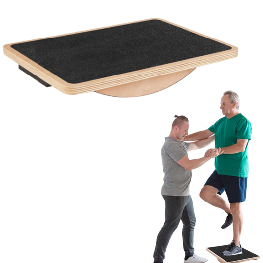 Wooden Professional Balance Board For Fitness Wobble Yoga Pilate Support Max 159KG