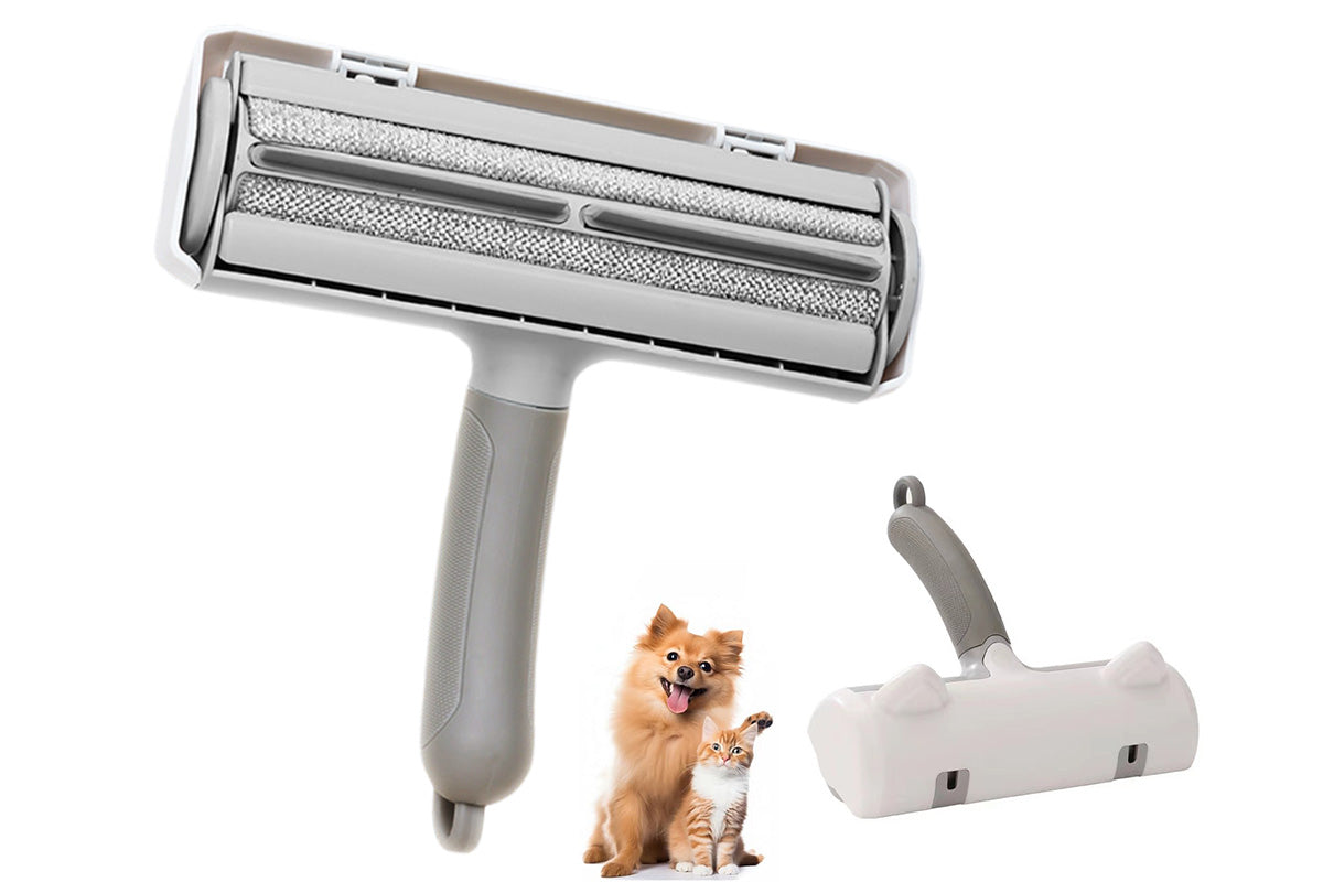 Reusable Pet Hair Remover Brush with Large Roller for Dog & Cat Fur on Furniture Clothes & Bedding