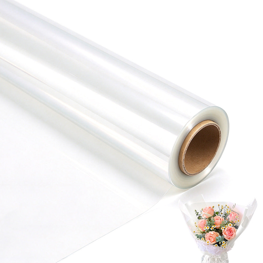 Clear Waterproof OPP Flower Bouquet Wrapping Paper Rolls