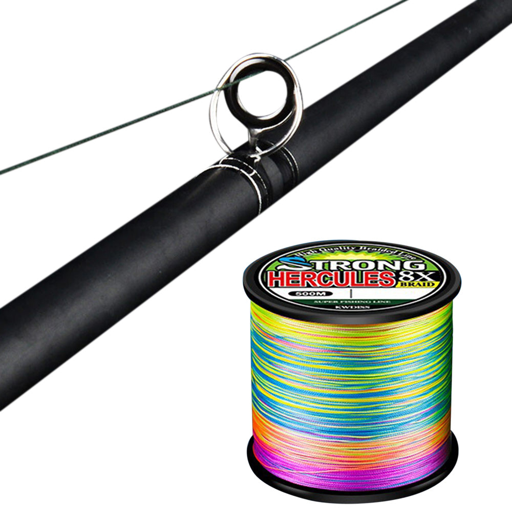 500m Multicolor PE Braided Fishing Line 8 Strands Braid Fishing Line