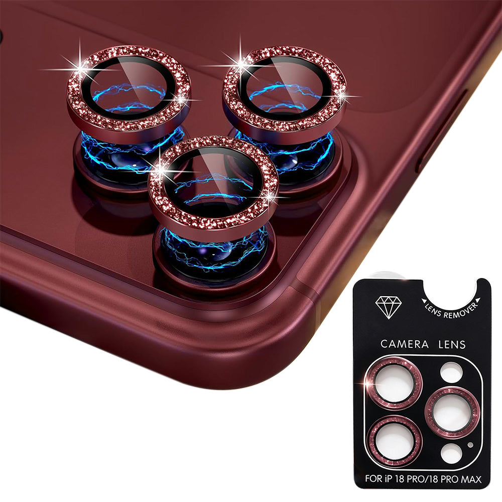 Glitter Camera Lens Film Multi Color Available for Smartphone-Wine Red