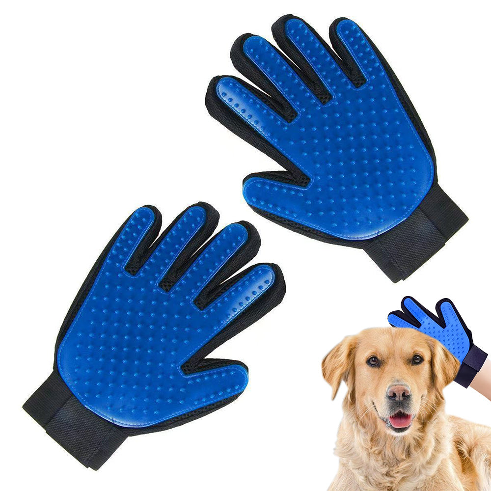 1 Pair Pet Grooming Gloves for Cats and Dogs Hair Removal and Massage