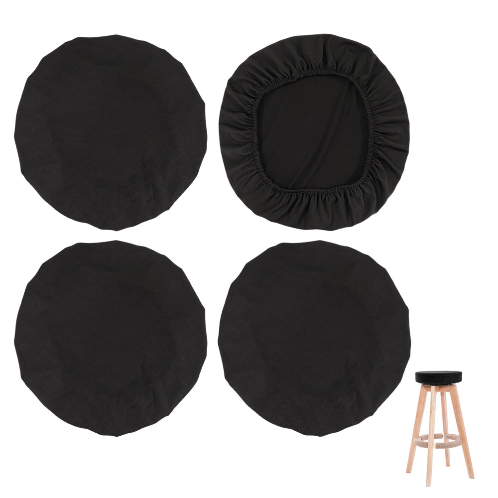 4 Piece Stretch Removable Dining Chair Seat Cushion Slipcovers for Decor