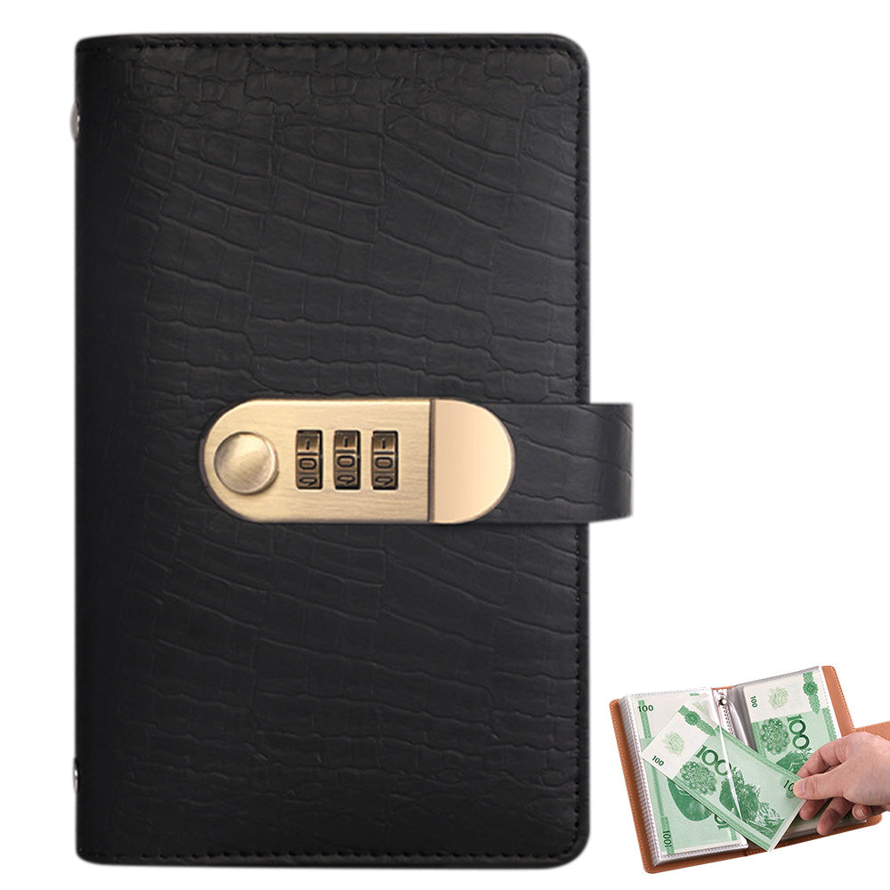 100 Envelope Savings Challenge Book with 3 Digit Combination Lock
