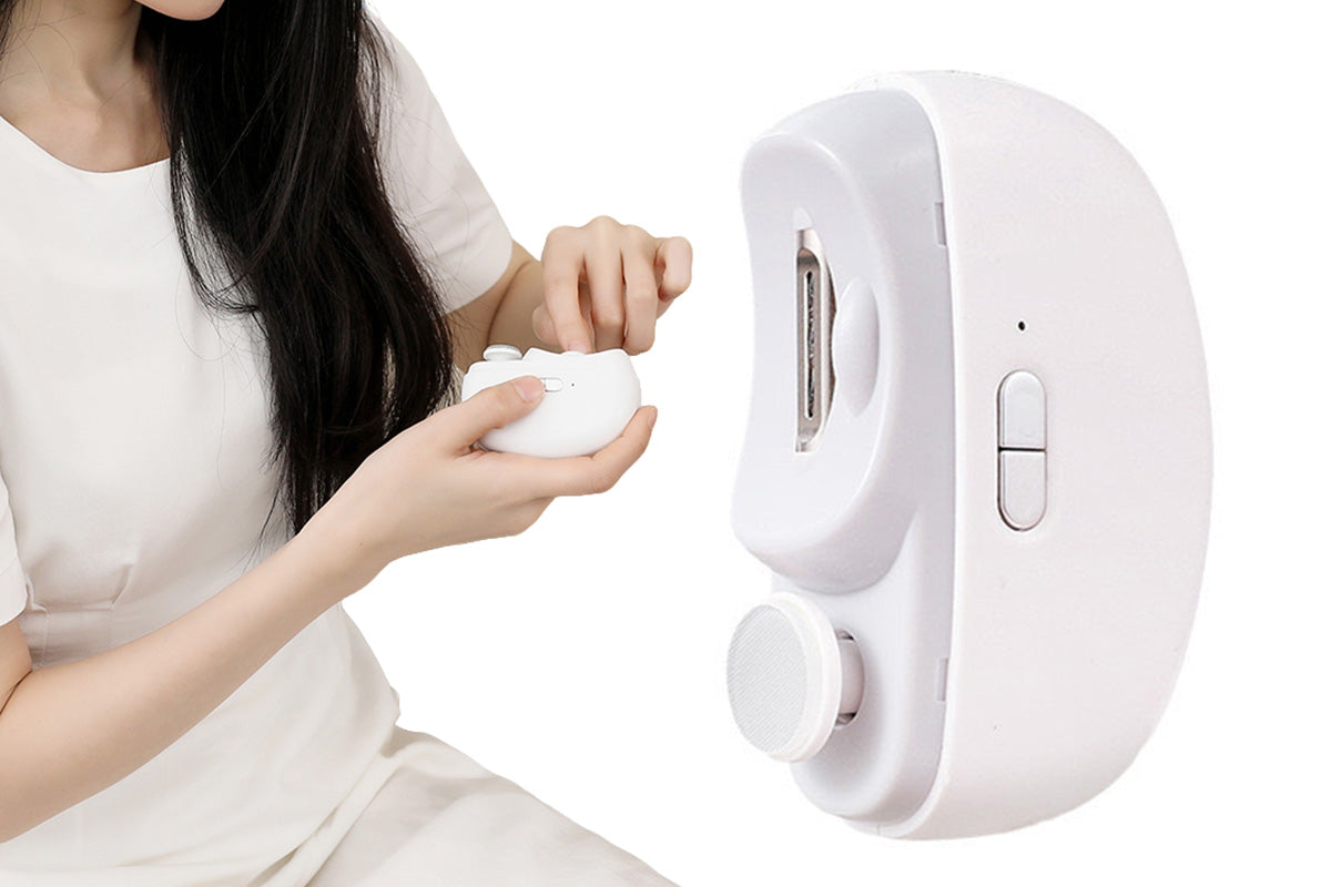 2-in-1 Electric Nail Clipper with Polishing Function