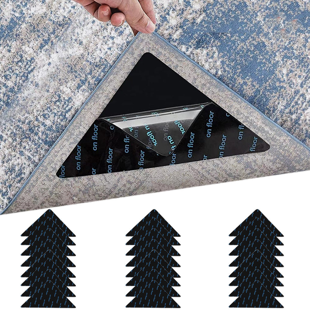 2X12 Pcs Non-Slip Rug Grippers for Hardwood Tile & Marble Floors Carpet Corner Holders