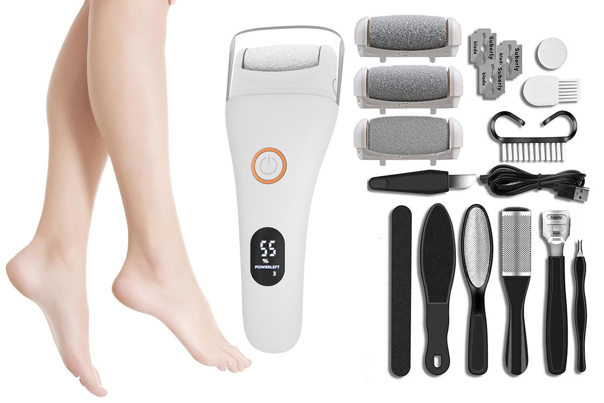 Rechargeable Electric Foot File Callus Remover Pedicure Tool for Heels