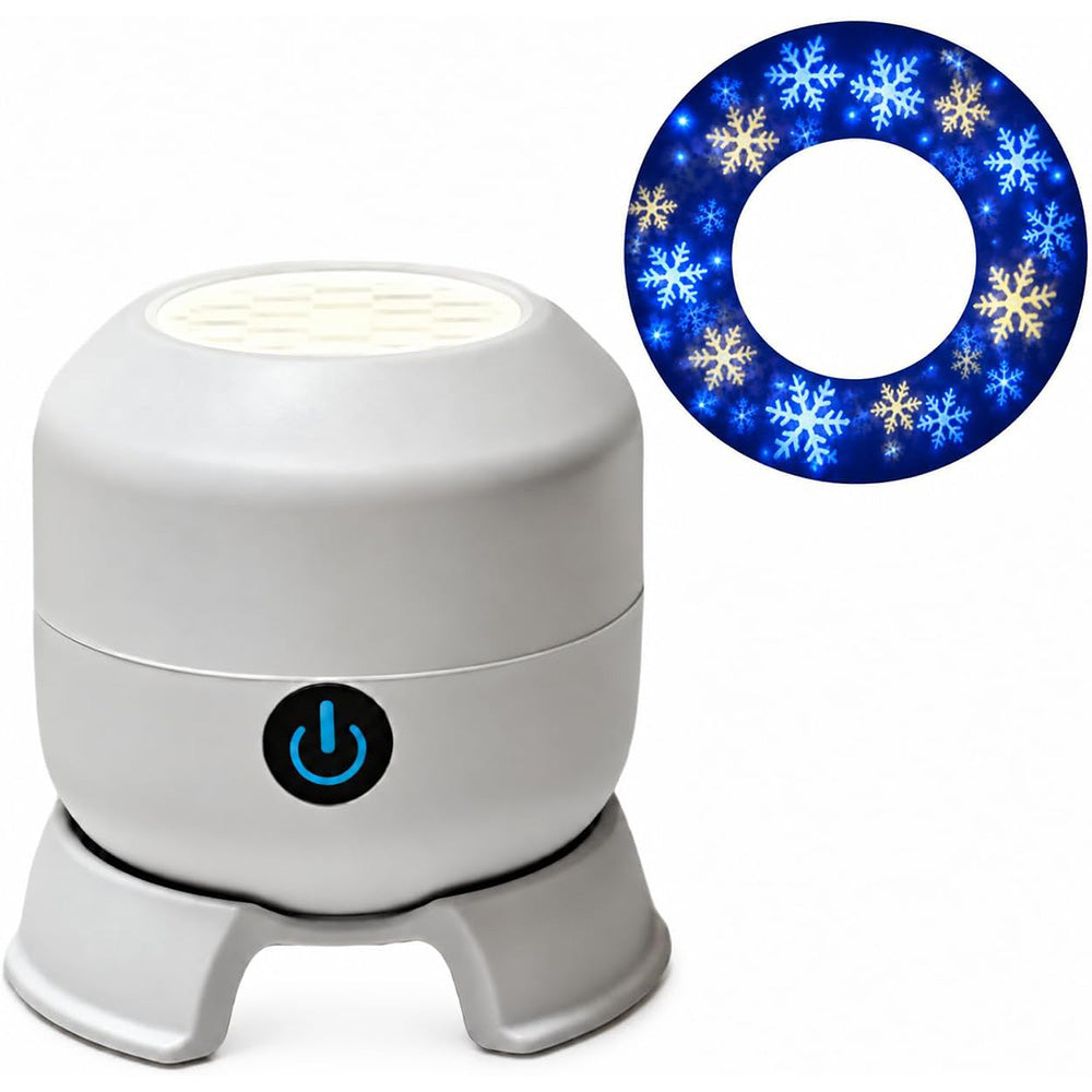 USB Rechargeable Rotating Christmas LED Projection Night Light