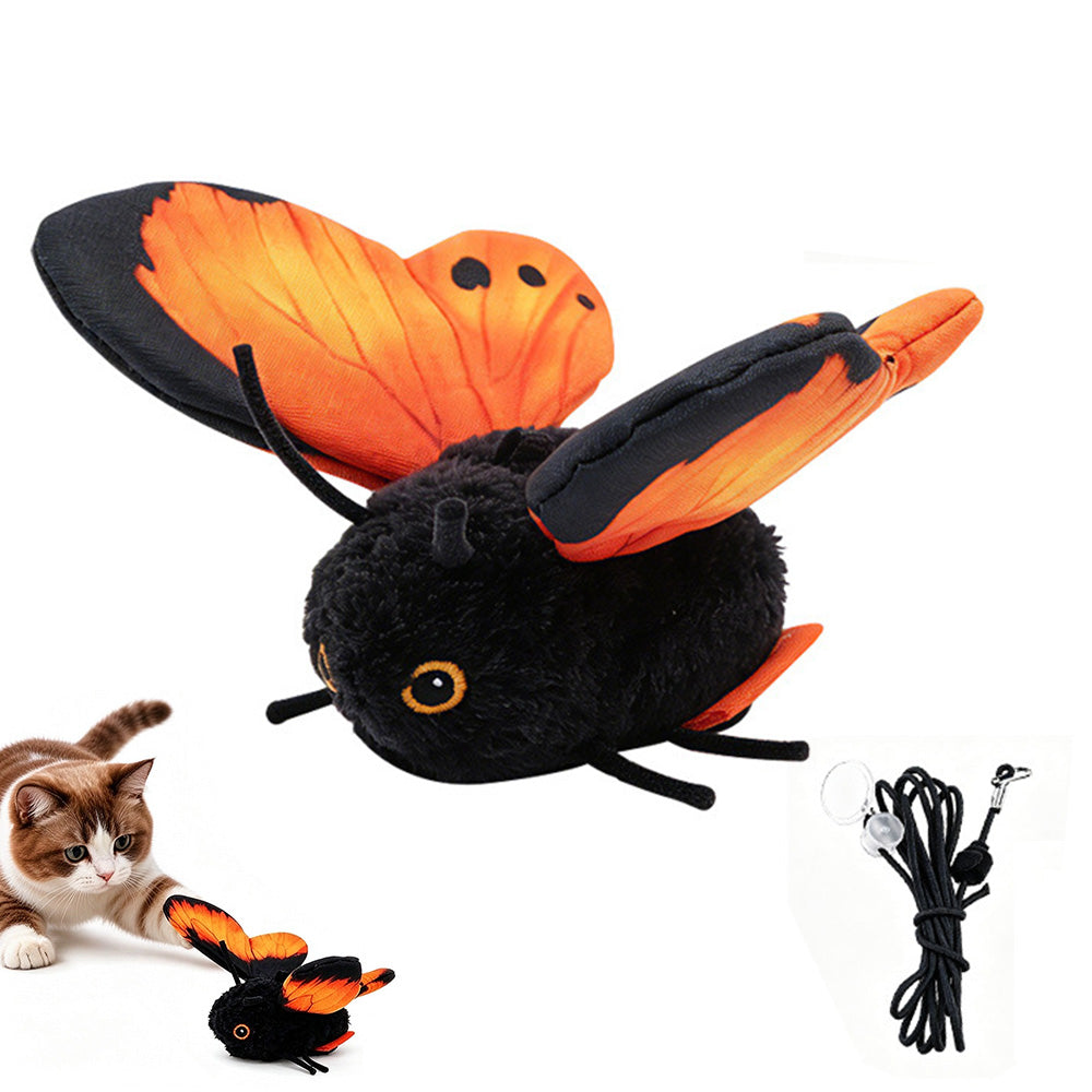 Electric Butterfly Cat Toy with Flapping Wings 3 Modes and Touch Activation