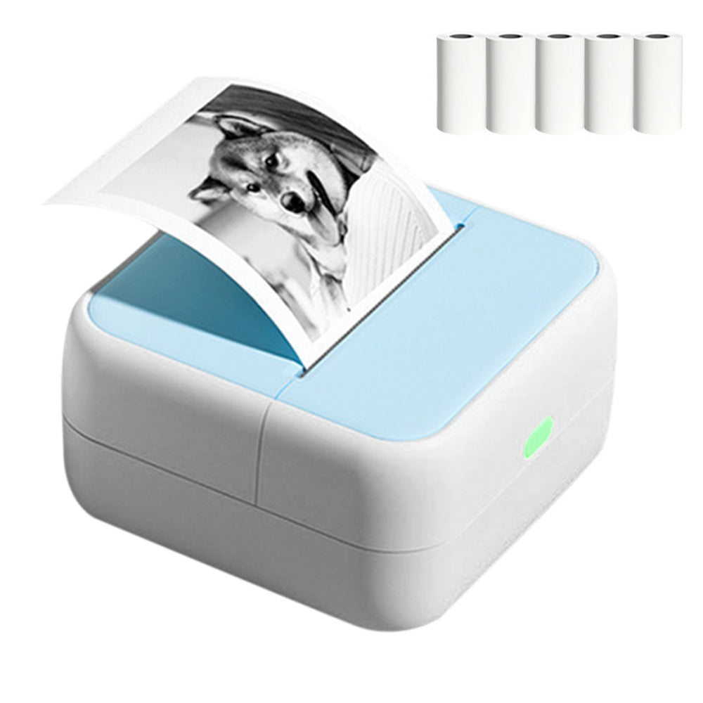 Mini Sticker Printer Portable Bluetooth Thermal Printer for Photo Notes Gift