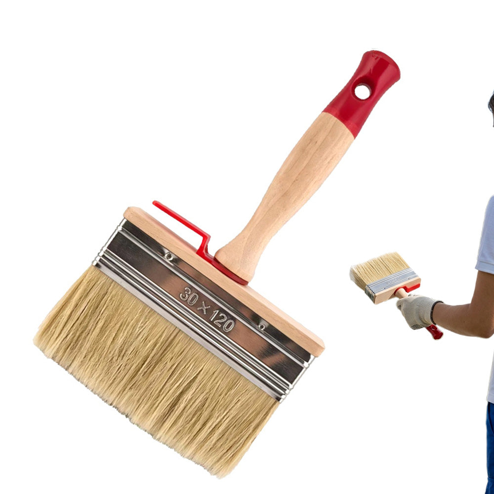 Thickened Square Paint Brush 3 cm PET Bristle for Wall Fence Door