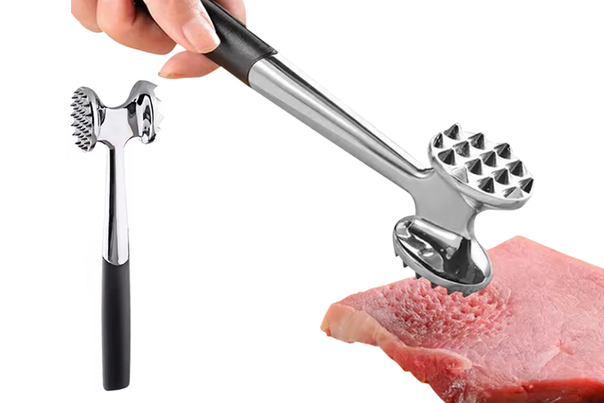 Meat Tenderizer Mallet Dual Sided Meat Hammer Chicken Pounder for Steak and Beef