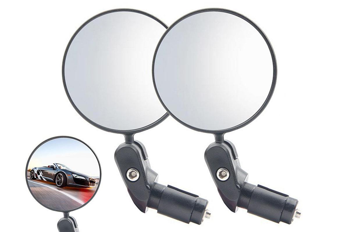 Handlebar Bike Mirrors Adjustable Bicycle Rearview Mirror for Mountain Road Bikes