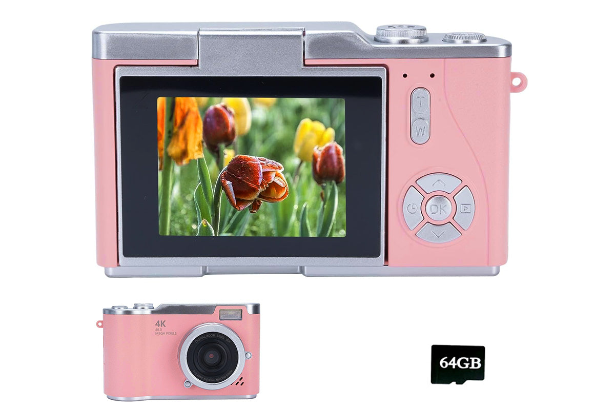 HD 1080P Flip Screen Retro Digital Camera with 2.4 inch Display