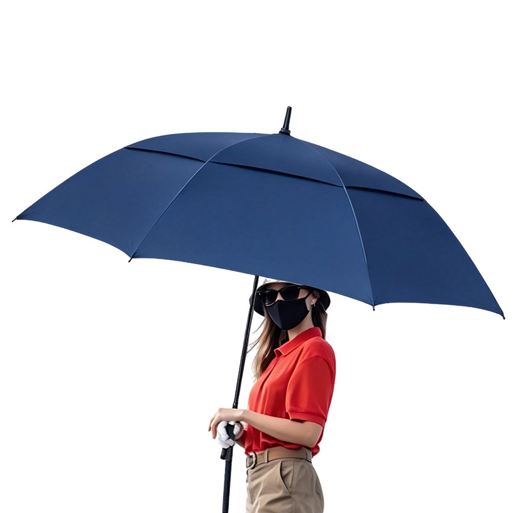 Extra Large Auto Open Double-Layer Golf Umbrella Windproof 30-Inch
