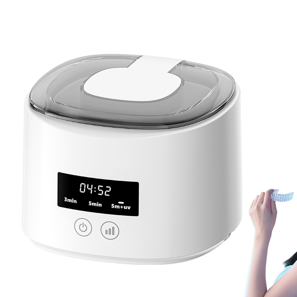 Ultrasonic Retainer Cleaner Machine Cleaning Pod for Mouth Guards and Jewelry
