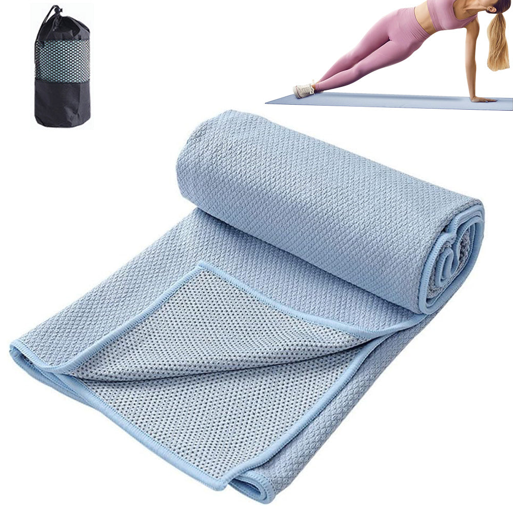Hot Yoga Towel Microfiber Sweat Anti-Slip Yoga Mat Towels for Bikram Pilates
