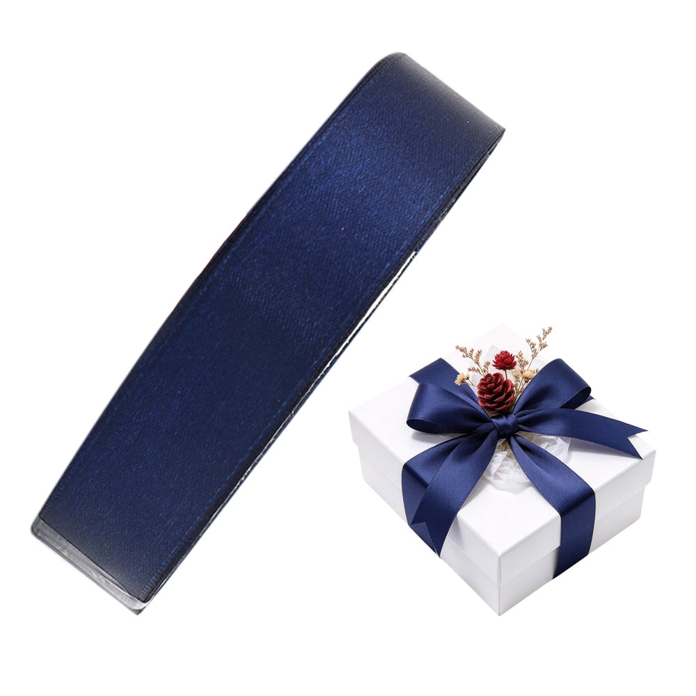 22m Double Sided Polyester Satin Ribbon for Christmas Gift Wrapping