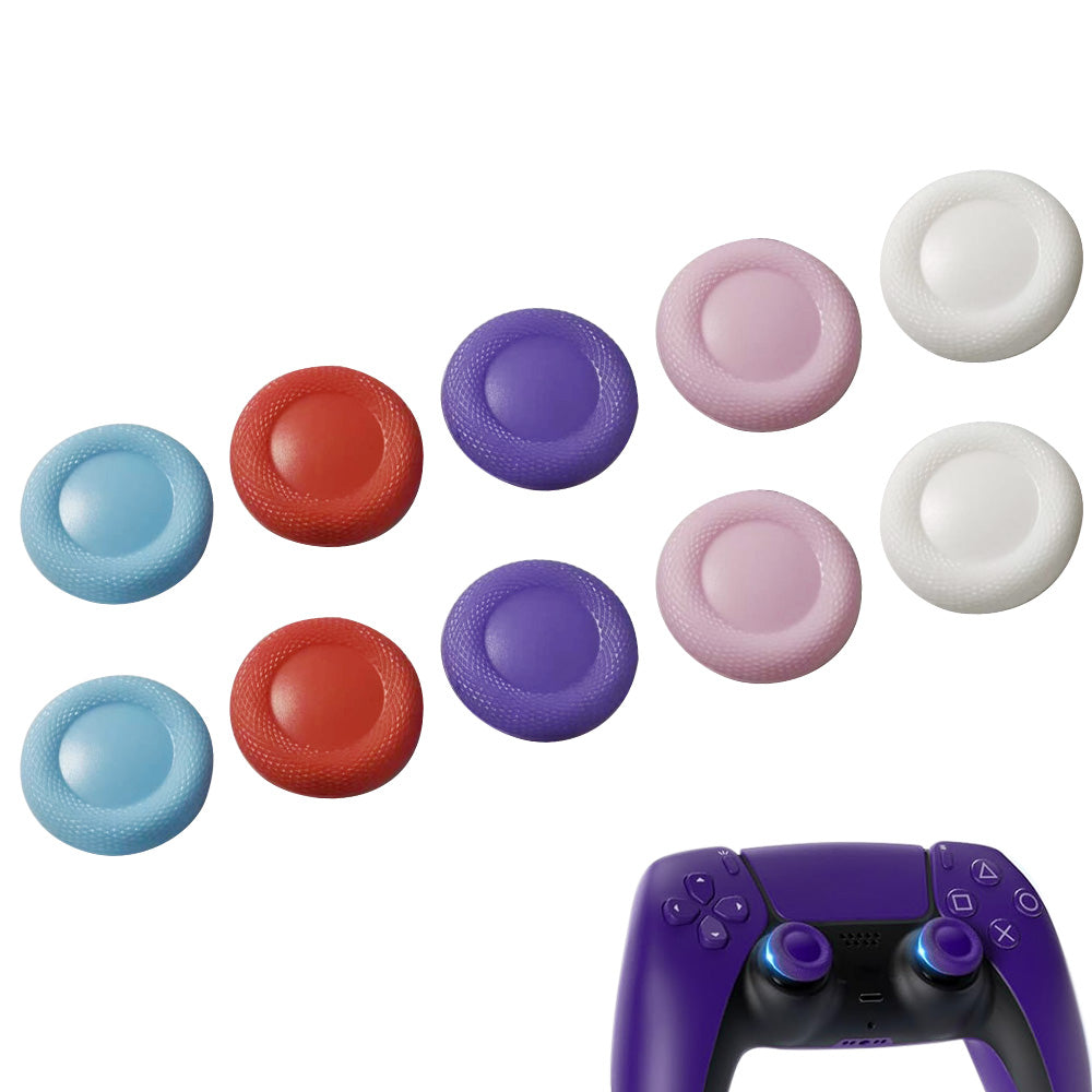 10 Pack TPU Thumb Grip Caps for PS4 and PS5 Controller Joysticks