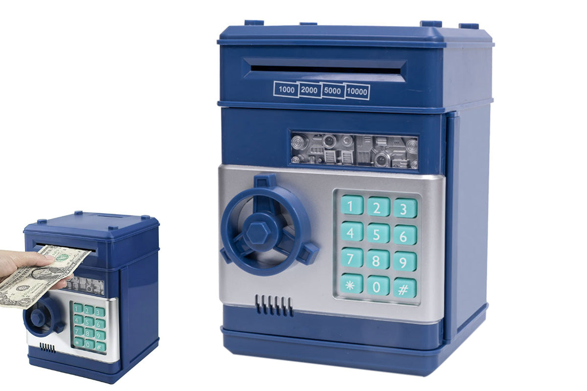 Electronic ATM Piggy Bank with Password Lock Money Coin Saving Box Toys