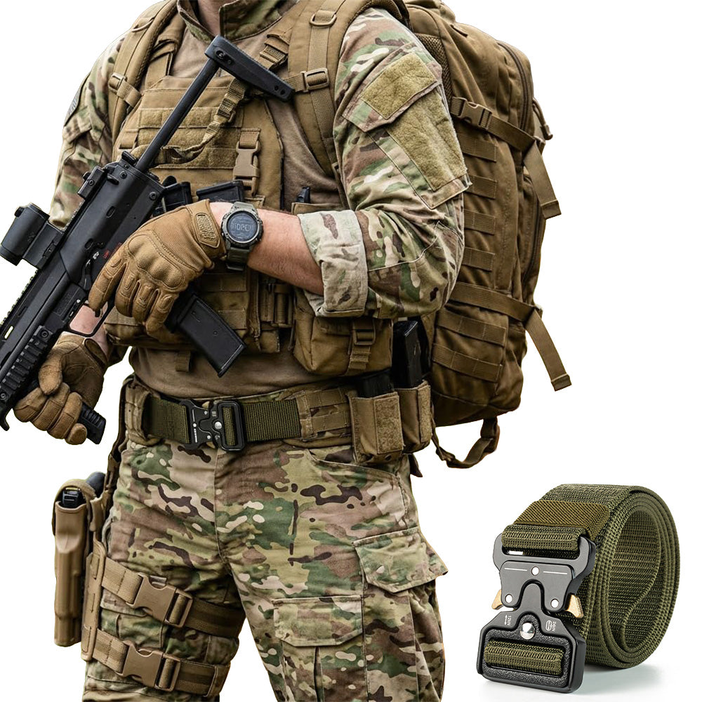 Nylon Tactical Belt Quick-Release for Outdoor Work Daily