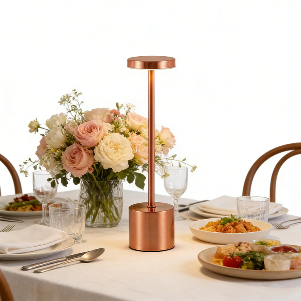 Three Color Rechargeable Touch Cordless Table Lamp for Dining Room