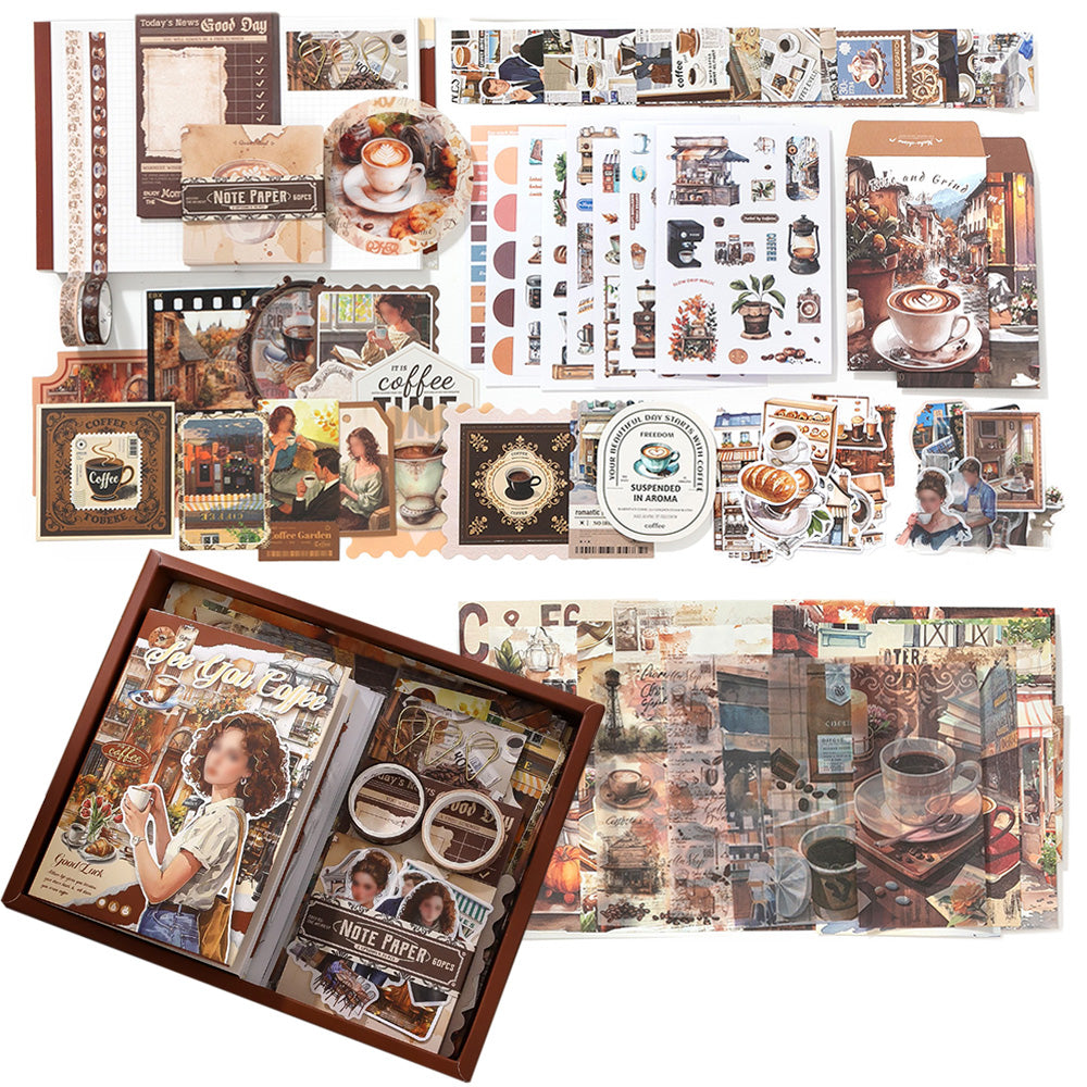 Vintage Scrapbook Kit Bullet Junk Journal Kit with Journaling and Scrapbooking Supplies