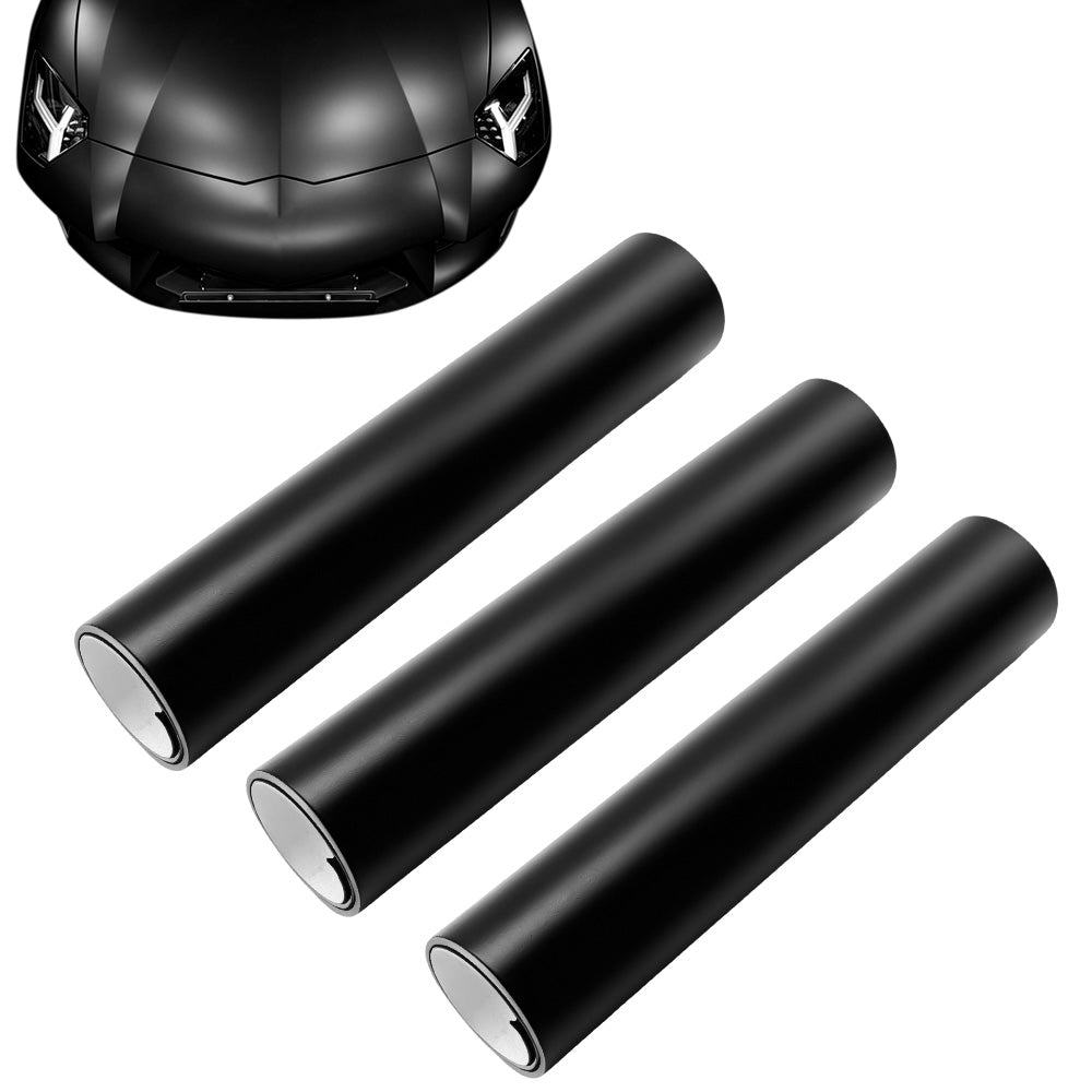 3X Self Adhesive Black PVC Car Color Change Vinyl Wrap Film Sticker-ST2-Style 2